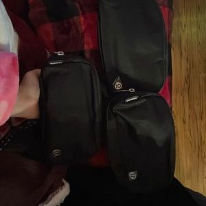 BLACK LULULEMON BELT BAGS!!